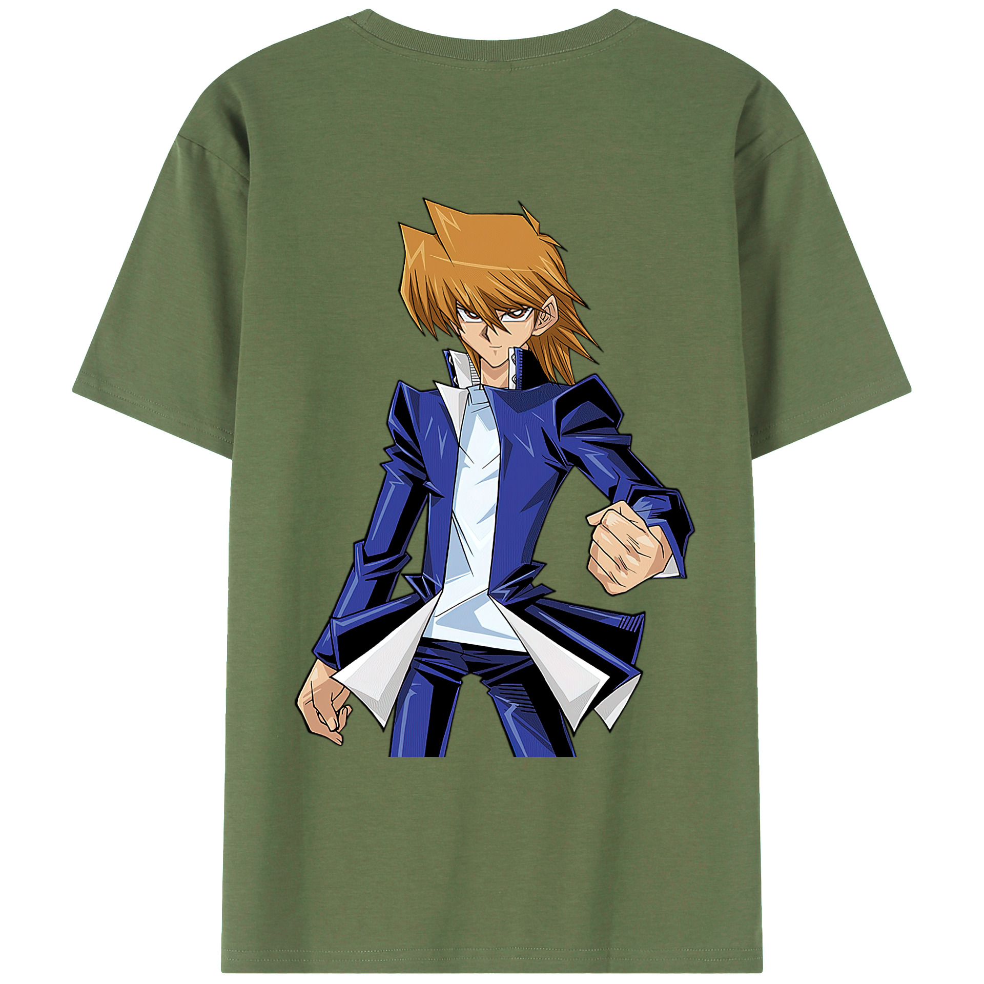 （画像用） 遊☆戯☆王 Yu-Gi-Oh! 綿100％ メンズ半袖Tシャツ（バックプリント） 通気性